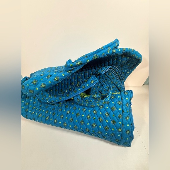 Garment Bag Blue Green Paisley Country French Provençal Quilted Hanging 26”X48” - Picture 14 of 14